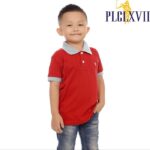 PLCLXVII - POLO SHIRT ANAK - KERAH WARNA LOGO KECIL 7005