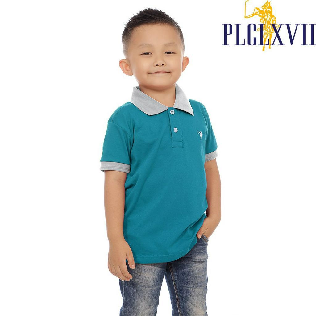 PLCLXVII - POLO SHIRT ANAK - KERAH WARNA LOGO KECIL 7005