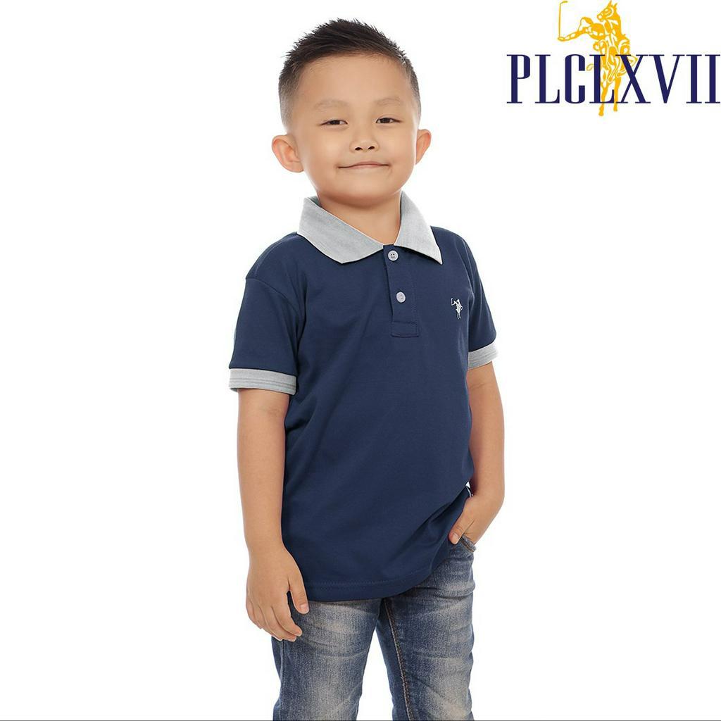 PLCLXVII - POLO SHIRT ANAK - KERAH WARNA LOGO KECIL 7005