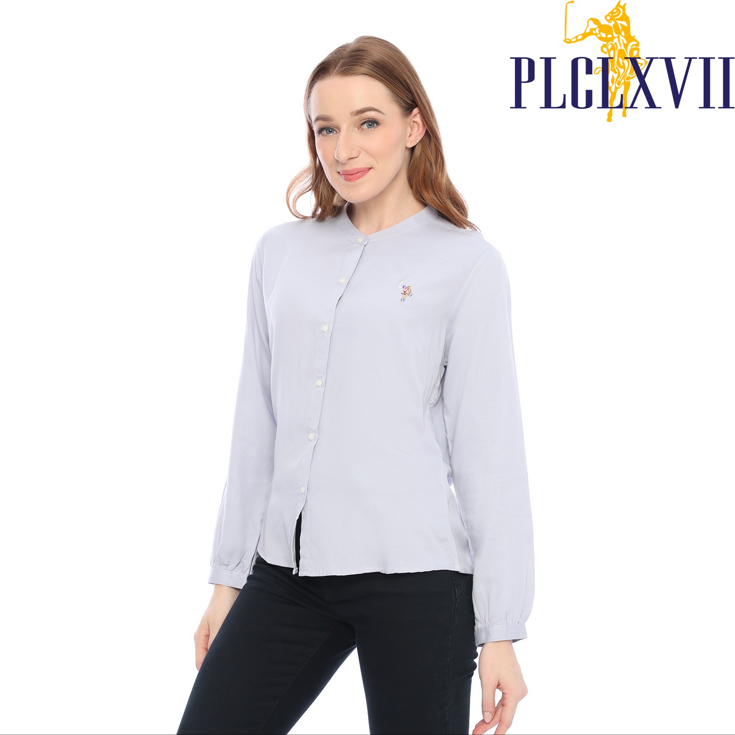 PLCLXVII - Kemeja Wanita - Kemeja Rayon Wanita Kerah Kecil 5203