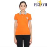 PLCLXVII - Polo Shirt Wanita - Kerah Warna Logo Besar 5011