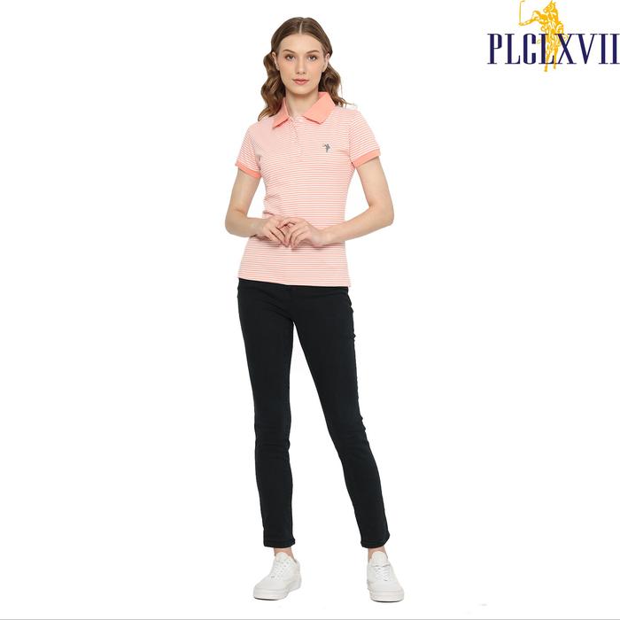 PLCLXVII - Polo Shirt Wanita - Salur Logo Kecil 5009