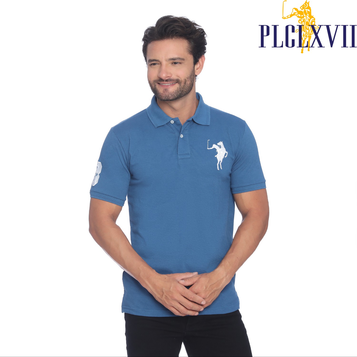 PLCLXVII - POLO SHIRT PRIA - LOGO KUDA BESAR 1002