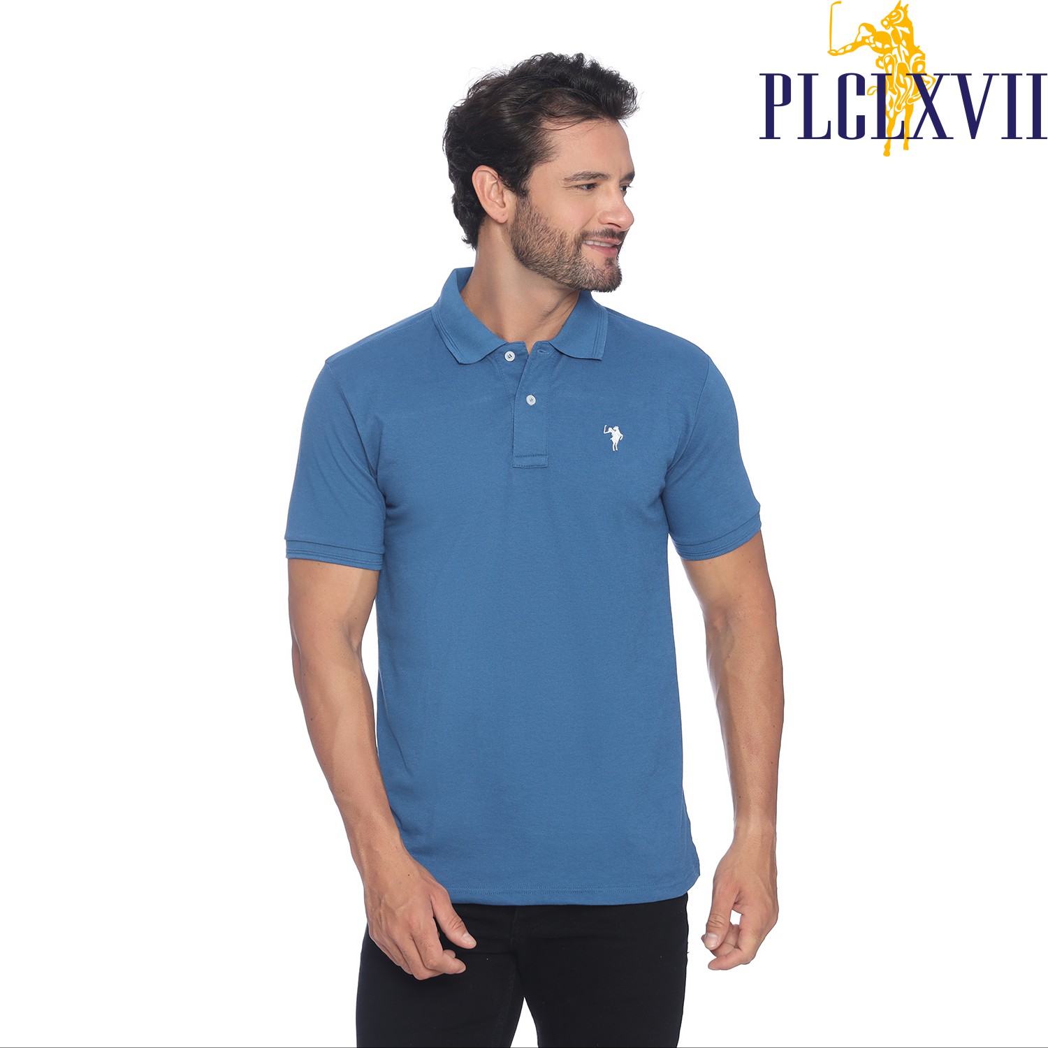 PLCLXVII - POLO SHIRT PRIA - LOGO KUDA KECIL 1001