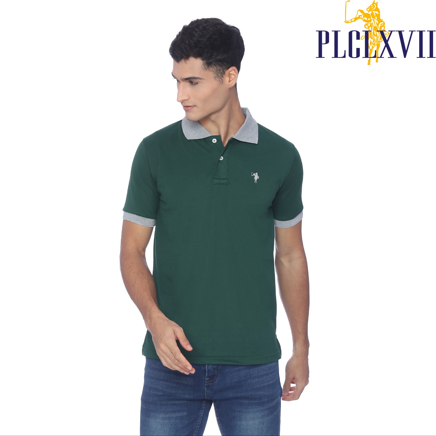 PLCLXVII - Polo Shirt Pria - Polo Shirt Kerah Warna 1301