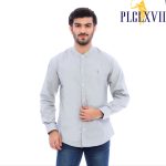 PLCLXVII - Kemeja Pria - Kerah Shanghai Lengan Panjang 1702