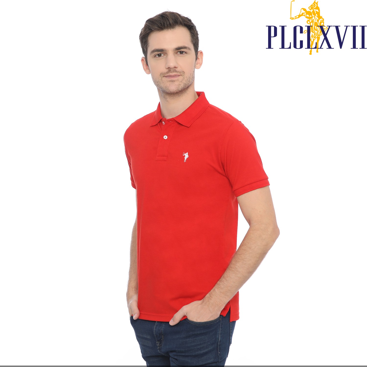 PLCLXVII - POLO SHIRT PRIA - LOGO KUDA KECIL 1001