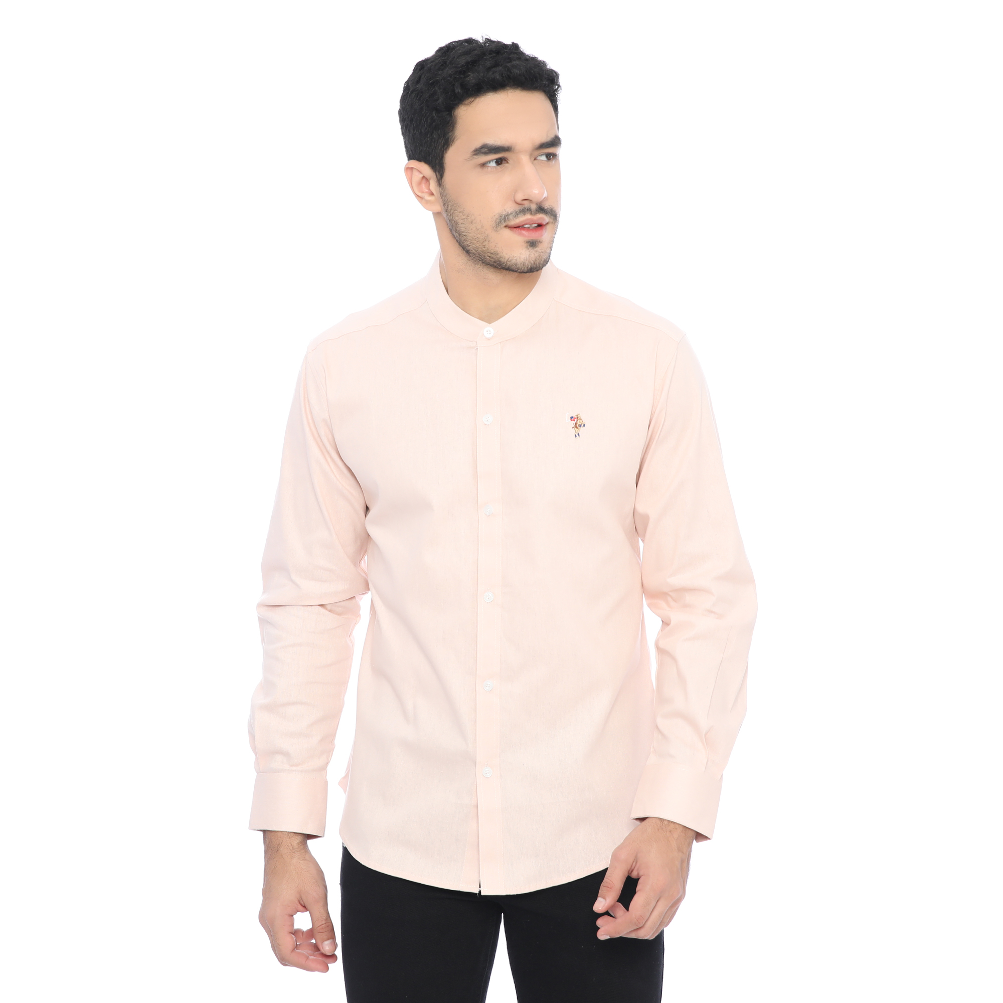 PLCLXVII - Kemeja Pria - Linen Kerah Shanghai Lengan Panjang 1704