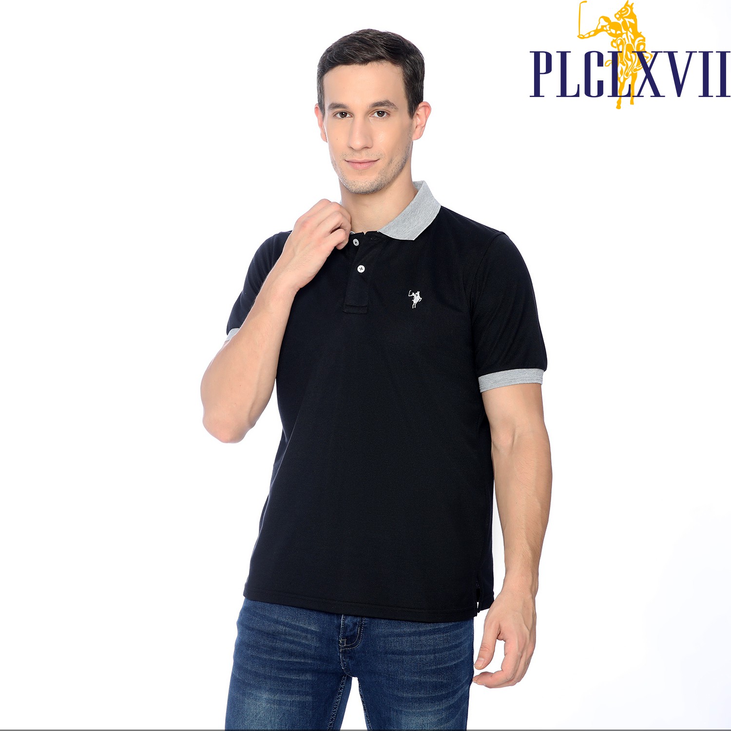 PLCLXVII - Polo Shirt Pria - Polo Shirt Kerah Warna 1301