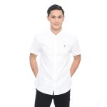 PLCLXVII - Kemeja Pria - Linen Kerah Shanghai Lengan Pendek 1604