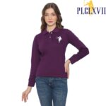 PLCLXVII - Polo Shirt Wanita - Polo Shirt Lengan Panjang Logo Besar 5006 Kaos Polos