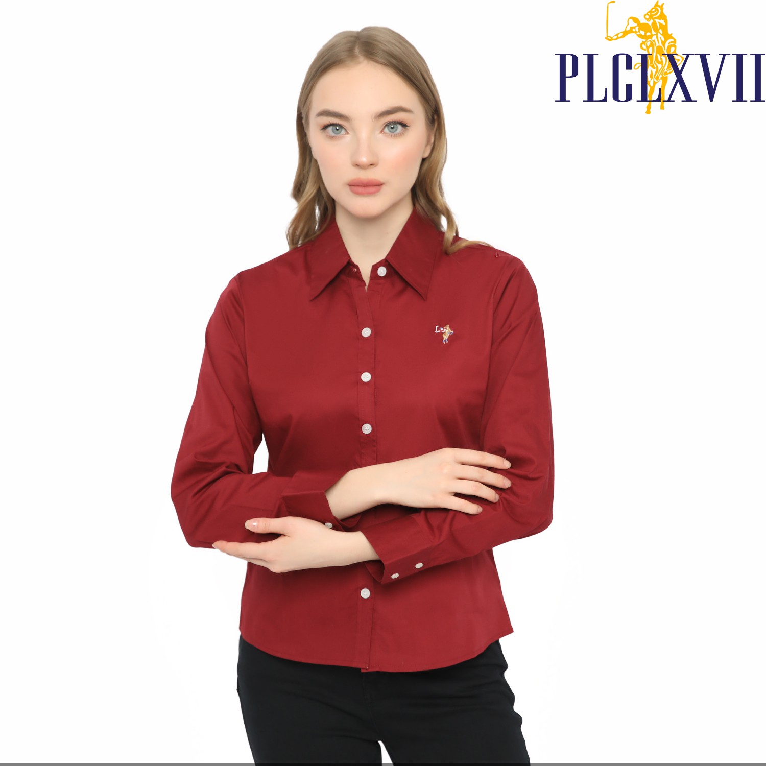 PLCLXVII - Kemeja Wanita - Polos Lengan Panjang 5201