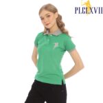 PLCLXVII - Polo Shirt Wanita - Kerah Warna Logo Besar 5102