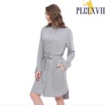 PLCLXVII - Kemeja Wanita - Kemeja Dress Rayon Kerah Shanghai 5205