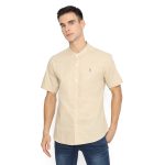 PLCLXVII - Kemeja Pria - Linen Kerah Shanghai Lengan Pendek 1604