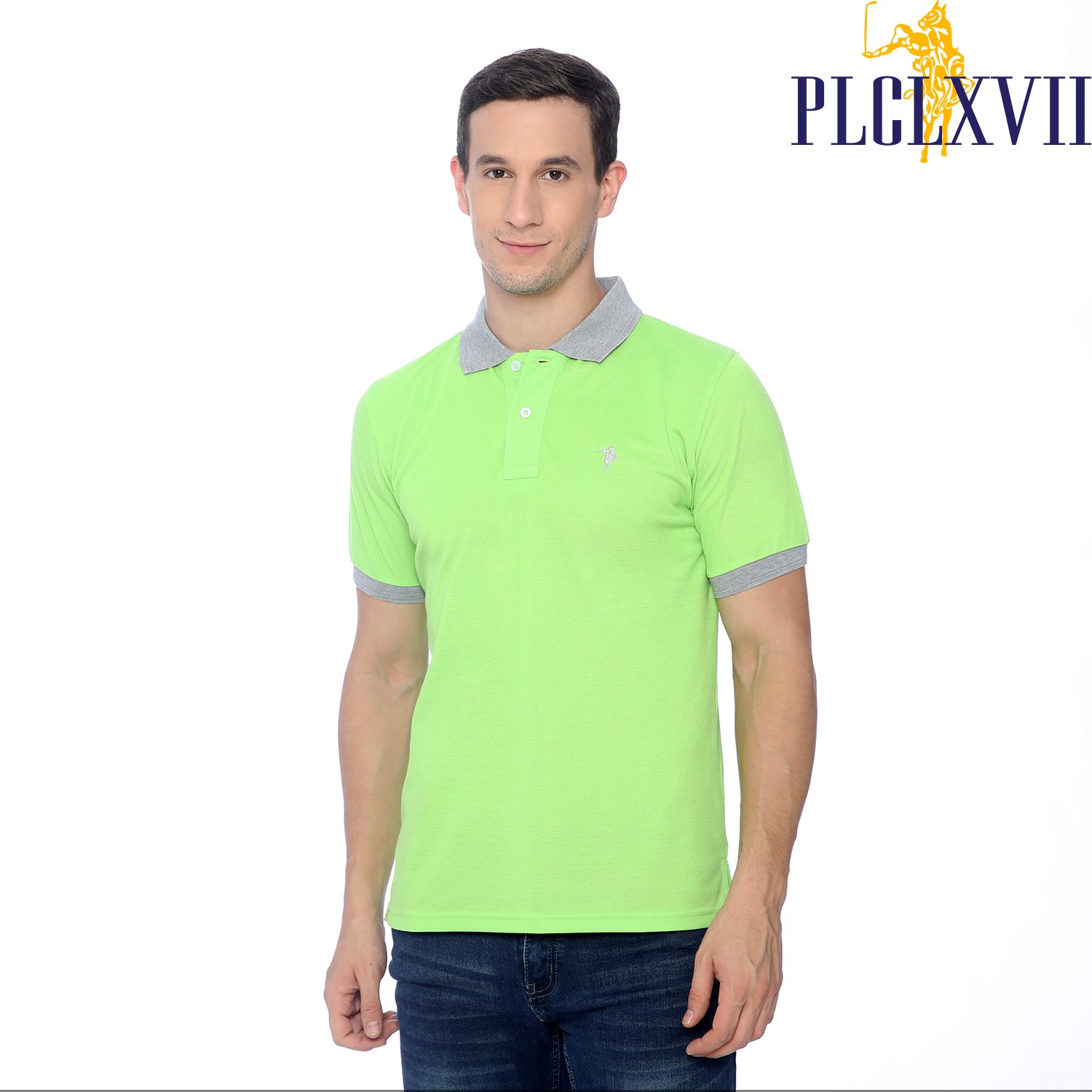 PLCLXVII - Polo Shirt Pria - Polo Shirt Kerah Warna 1301