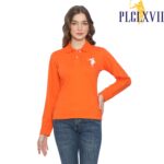 PLCLXVII - Polo Shirt Wanita - Polo Shirt Lengan Panjang Logo Besar 5006 Kaos Polos