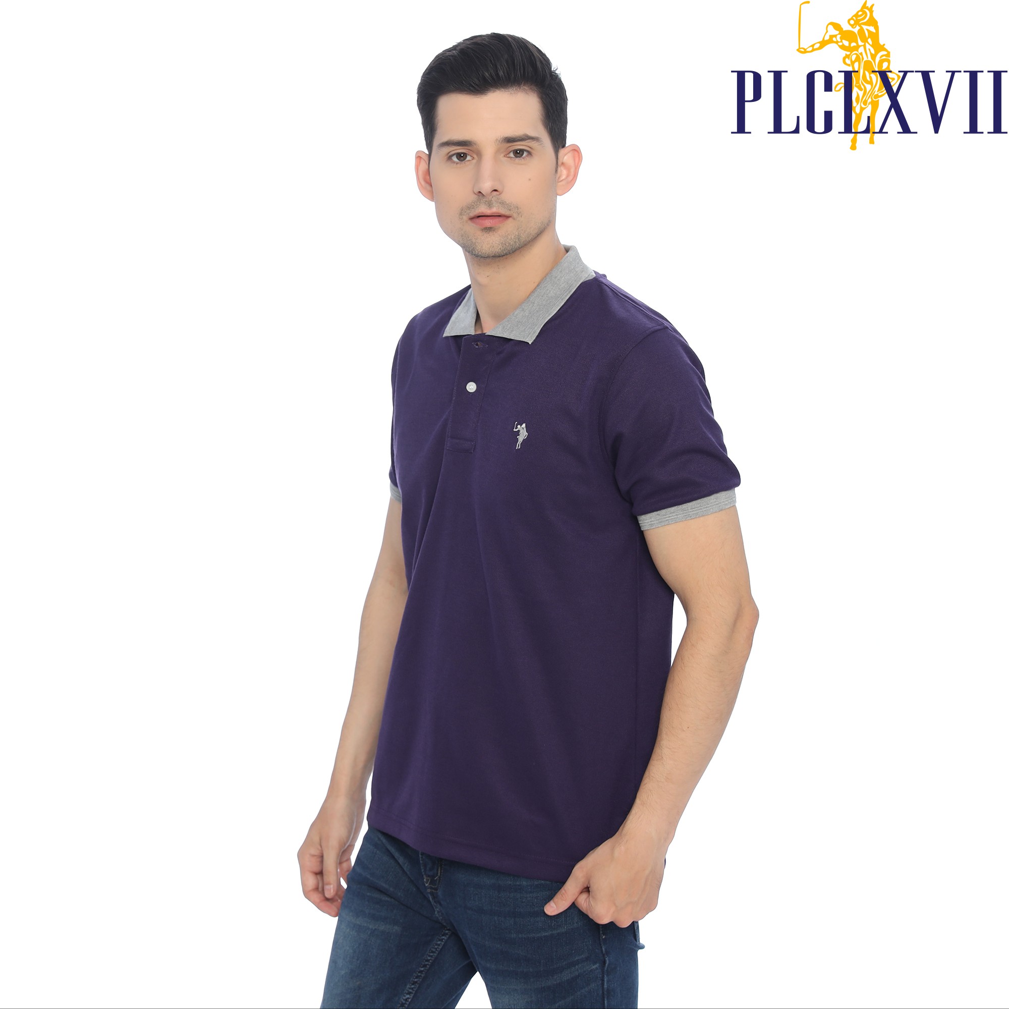 PLCLXVII - Polo Shirt Pria - Polo Shirt Kerah Warna 1301