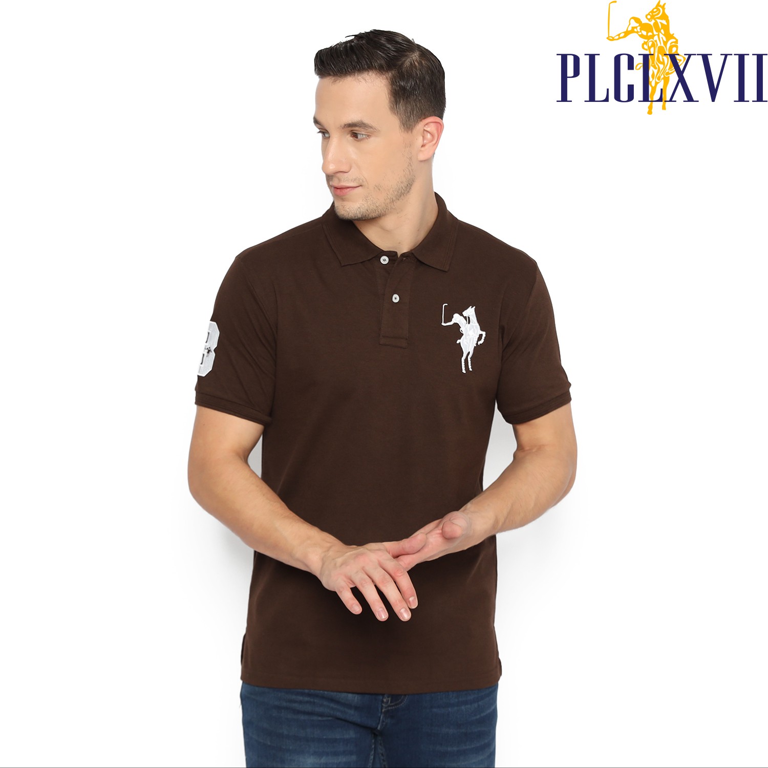 PLCLXVII - POLO SHIRT PRIA - LOGO KUDA BESAR 1002