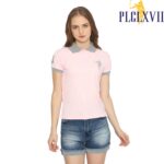 PLCLXVII - Polo Shirt Wanita - Kerah Warna Logo Besar 5102