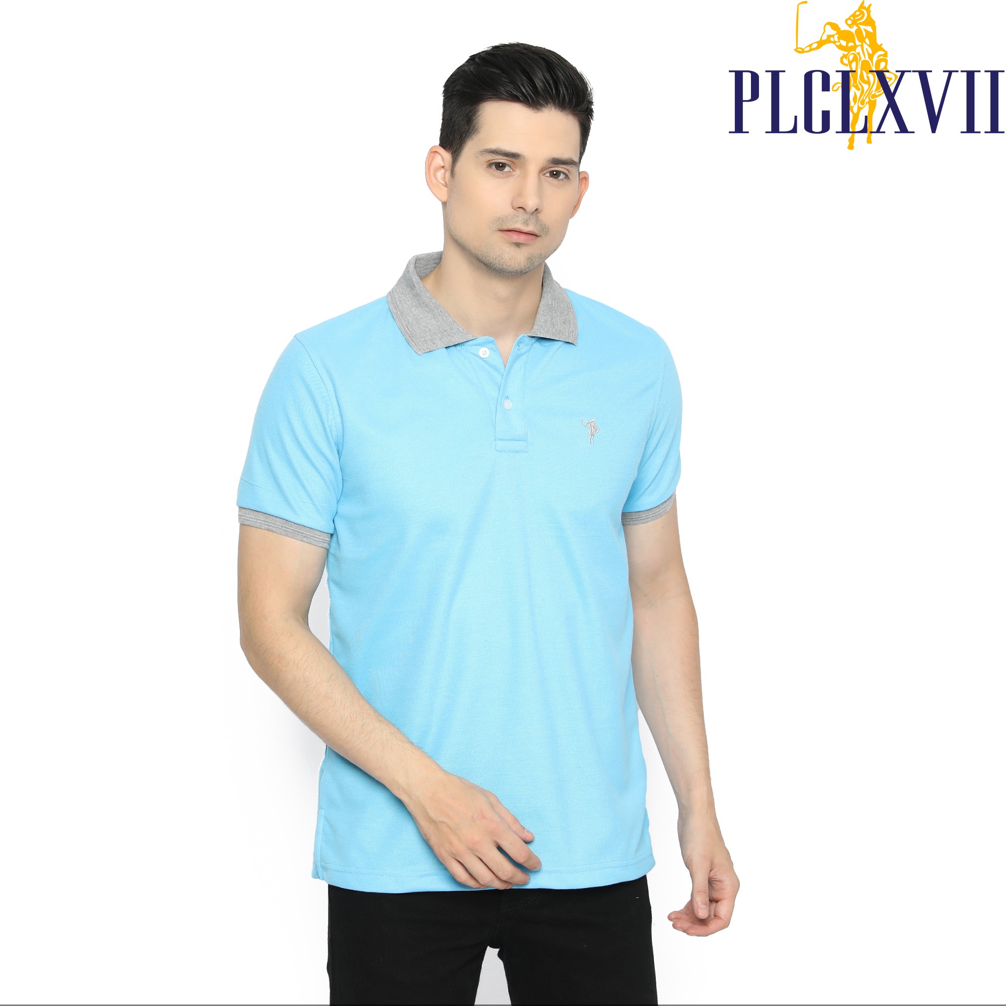 PLCLXVII - Polo Shirt Pria - Polo Shirt Kerah Warna 1301