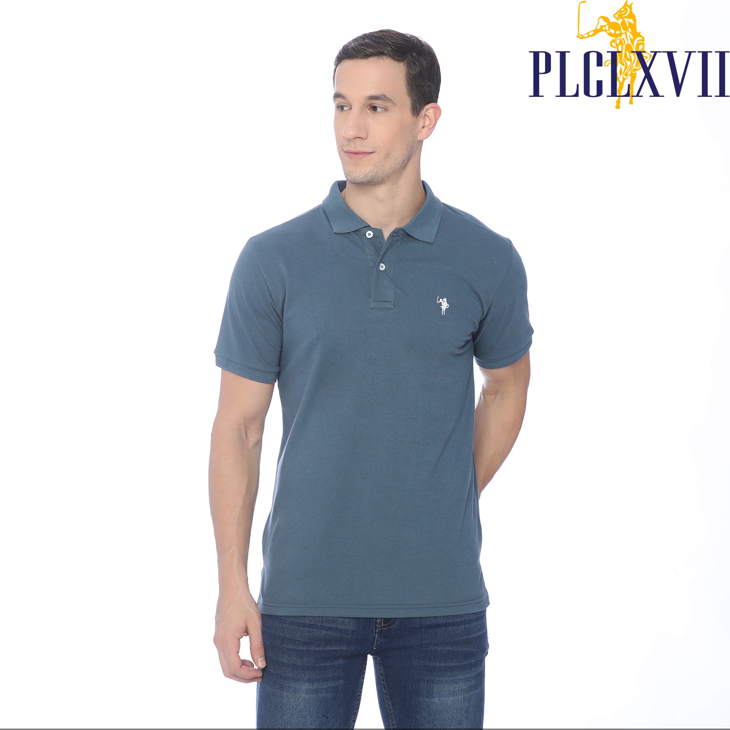 PLCLXVII - POLO SHIRT PRIA - LOGO KUDA KECIL 1001