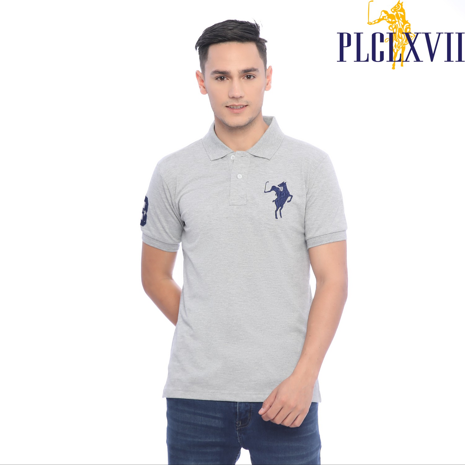 PLCLXVII - POLO SHIRT PRIA - LOGO KUDA BESAR 1002