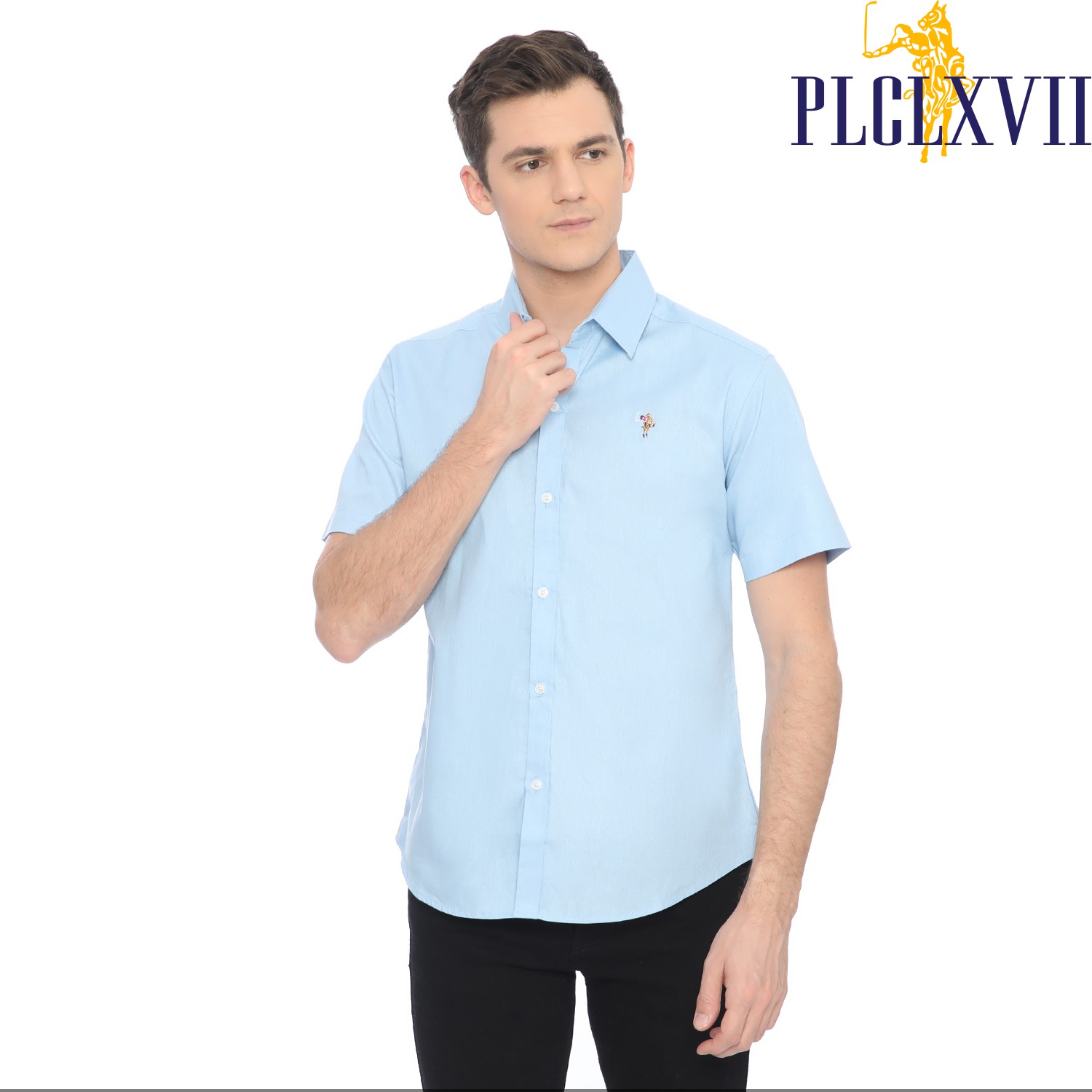 PLCLXVII - Kemeja Pria - Linen Lengan Pendek 1603