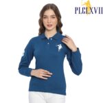 PLCLXVII - Polo Shirt Wanita - Polo Shirt Lengan Panjang Logo Besar 5006 Kaos Polos