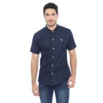 PLCLXVII - Kemeja Pria - Linen Kerah Shanghai Lengan Pendek 1604