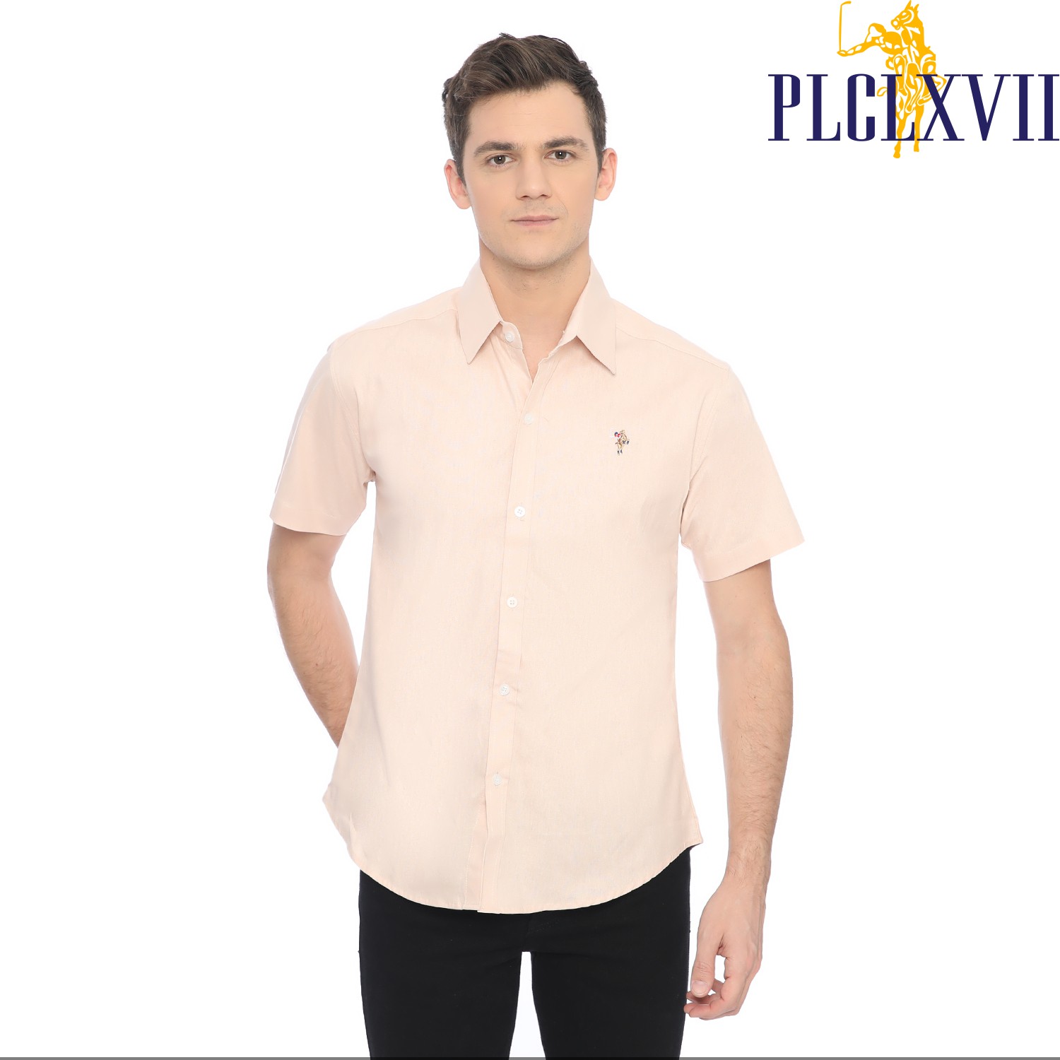 PLCLXVII - Kemeja Pria - Linen Lengan Pendek 1603