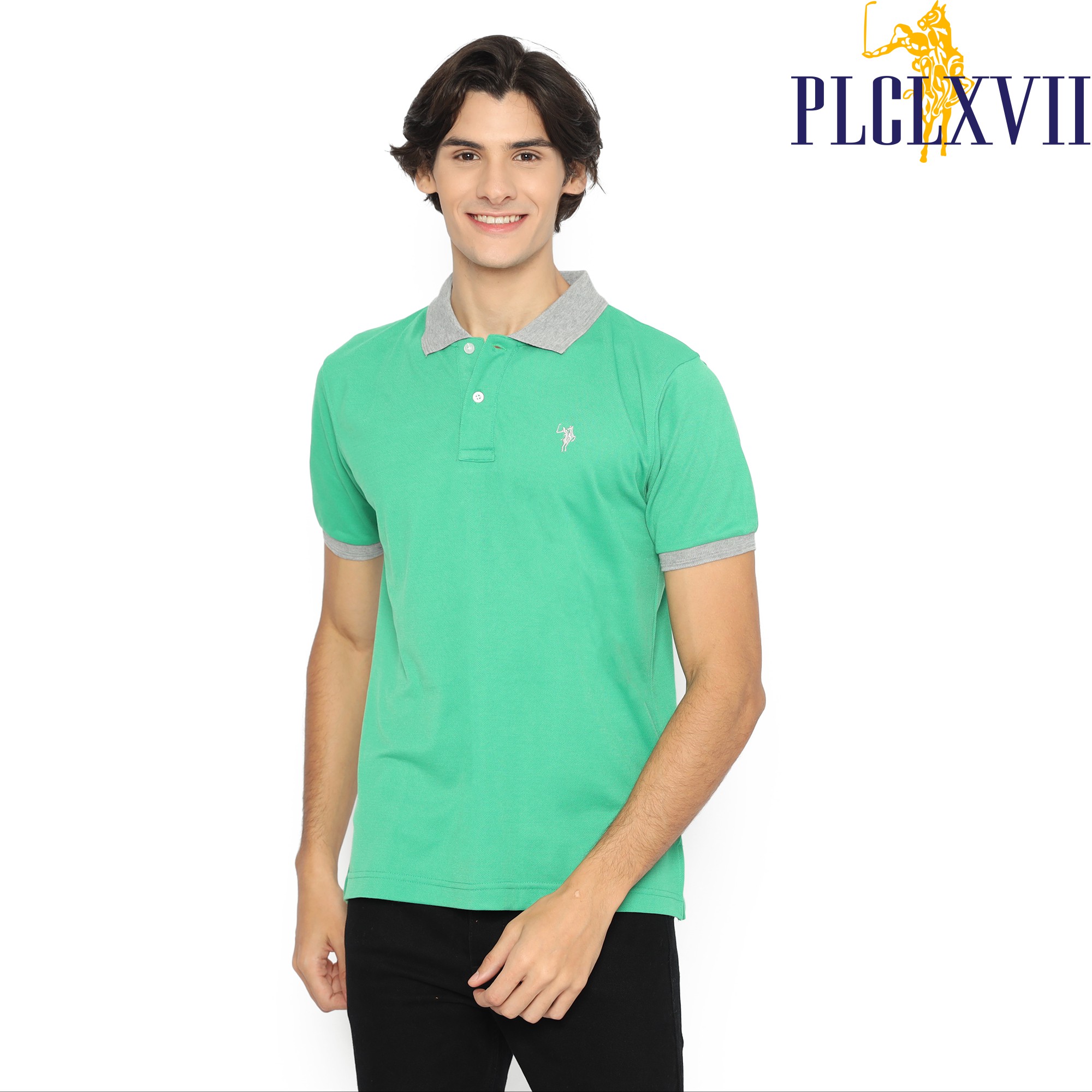 PLCLXVII - Polo Shirt Pria - Polo Shirt Kerah Warna 1301