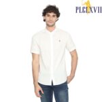 PLCLXVII - Kemeja Pria - Oxford Kerah Shanghai Lengan Pendek 1606