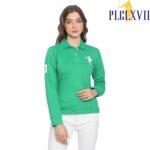 PLCLXVII - Polo Shirt Wanita - Polo Shirt Lengan Panjang Logo Besar 5006 Kaos Polos