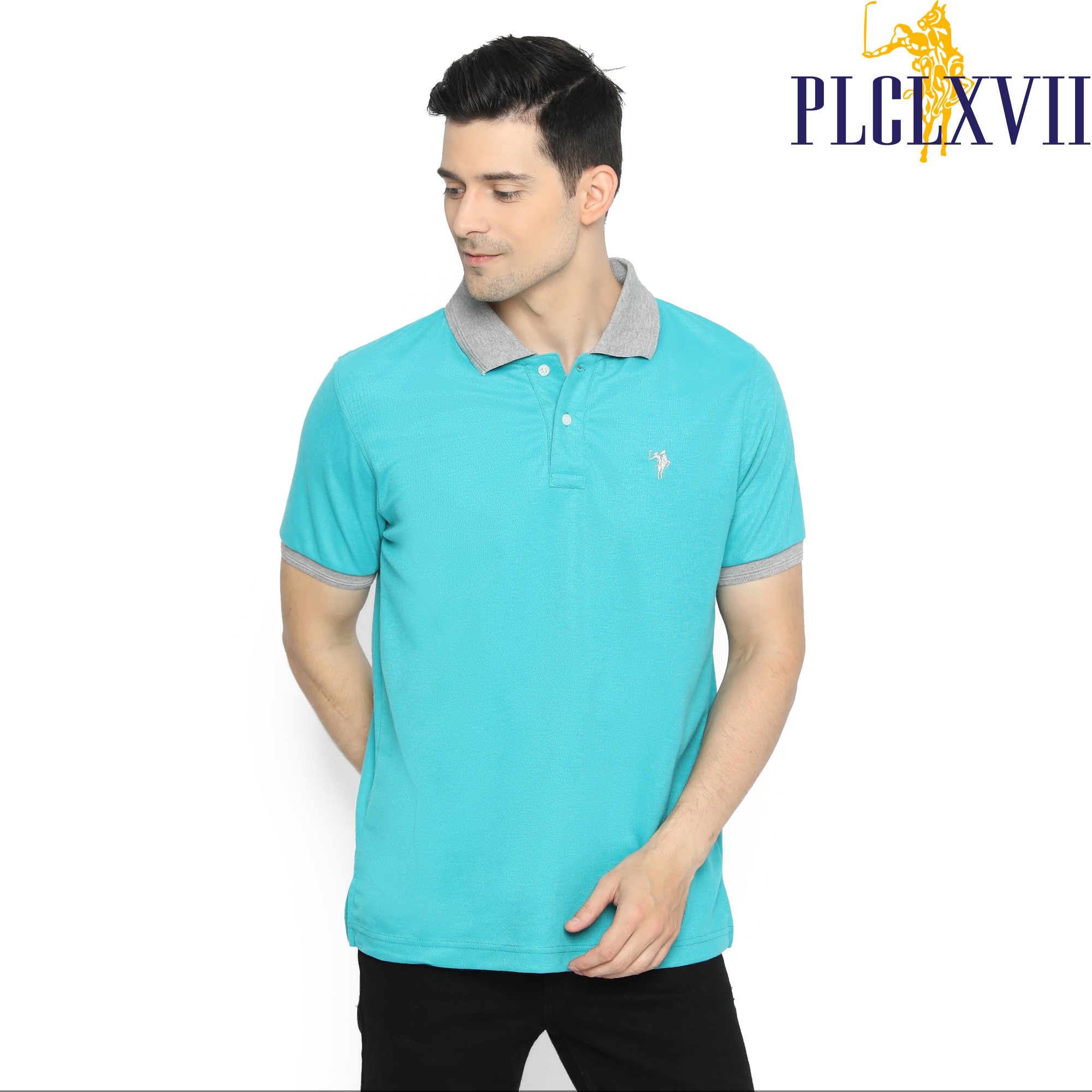 PLCLXVII - Polo Shirt Pria - Polo Shirt Kerah Warna 1301