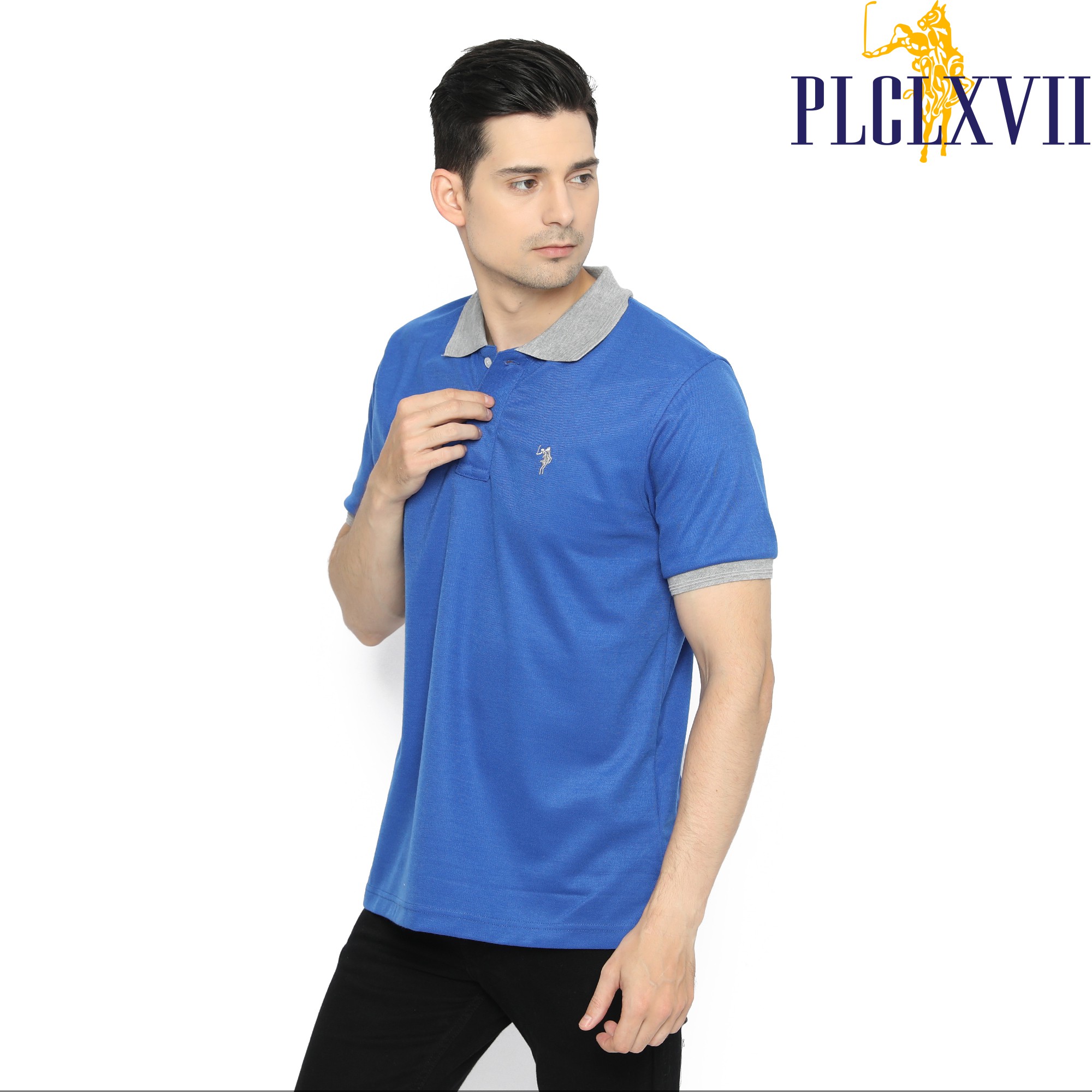 PLCLXVII - Polo Shirt Pria - Polo Shirt Kerah Warna 1301