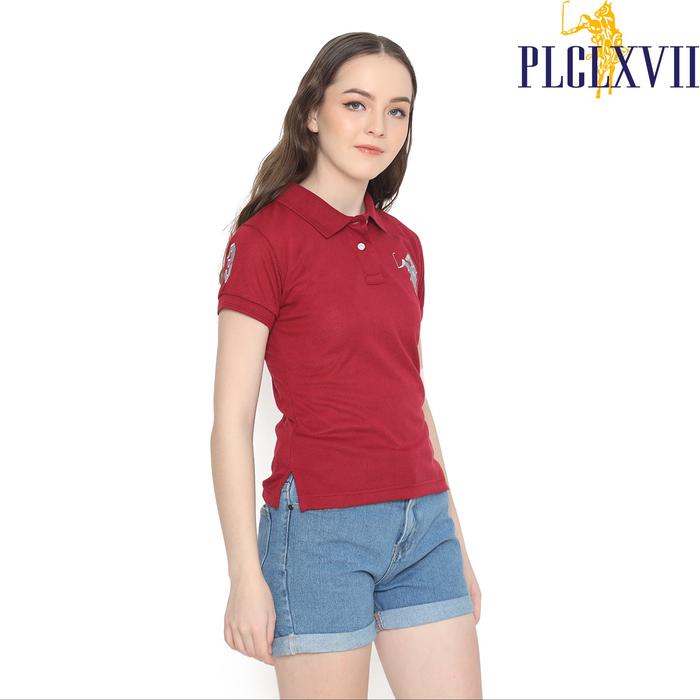 PLCLXVII - Polo Shirt Wanita - Logo Besar 5104