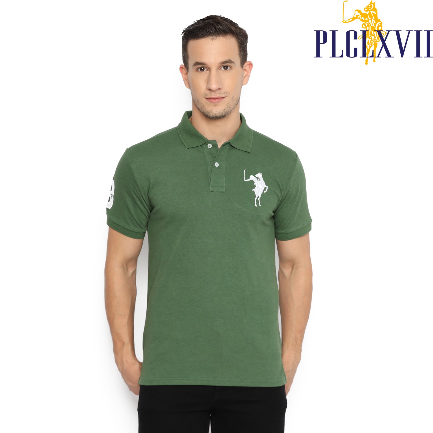 PLCLXVII - POLO SHIRT PRIA - LOGO KUDA BESAR 1002