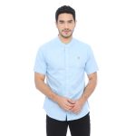 PLCLXVII - Kemeja Pria - Linen Kerah Shanghai Lengan Pendek 1604