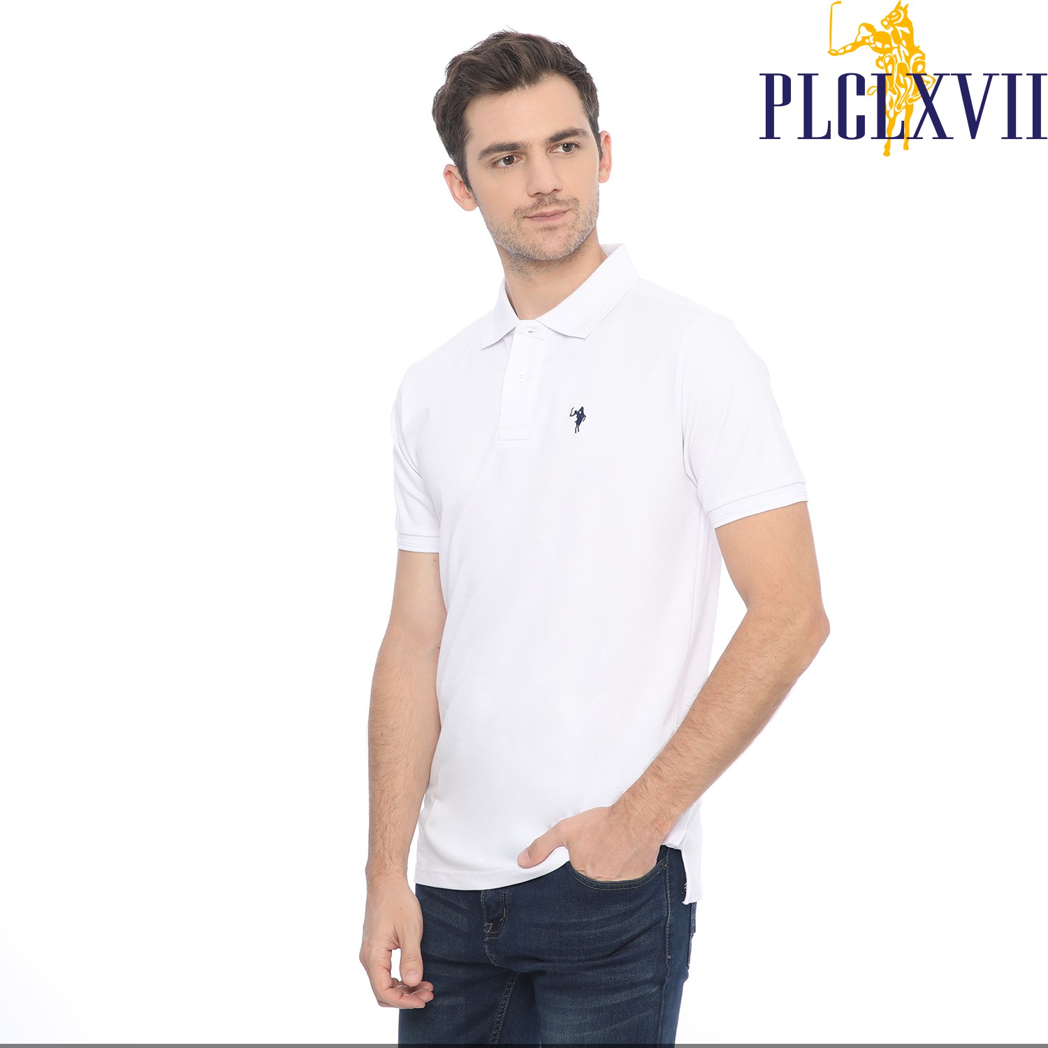 PLCLXVII - POLO SHIRT PRIA - LOGO KUDA KECIL 1001