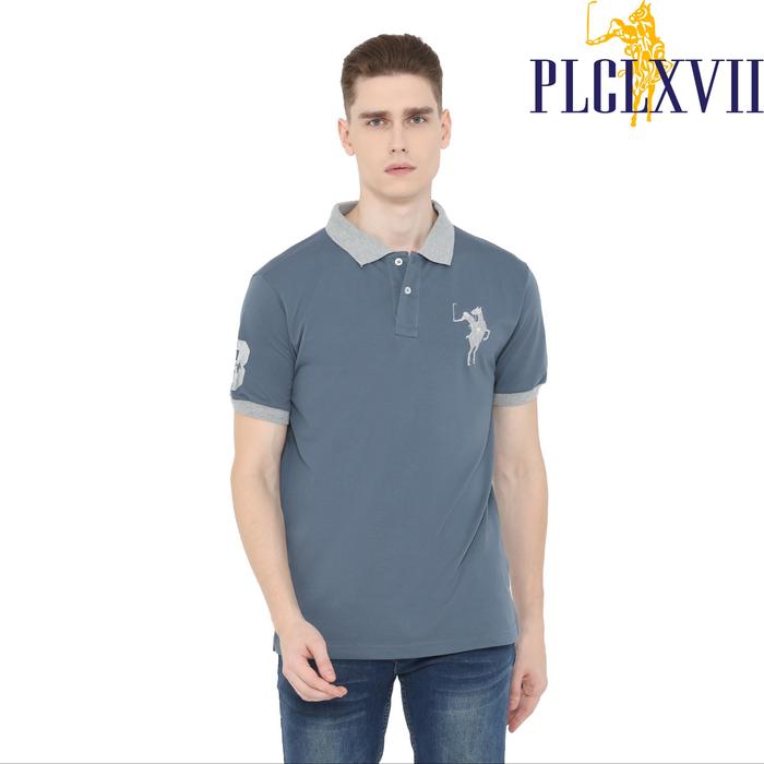 PLCLXVII - Polo Shirt Pria - Logo Besar Kerah Warna 1011