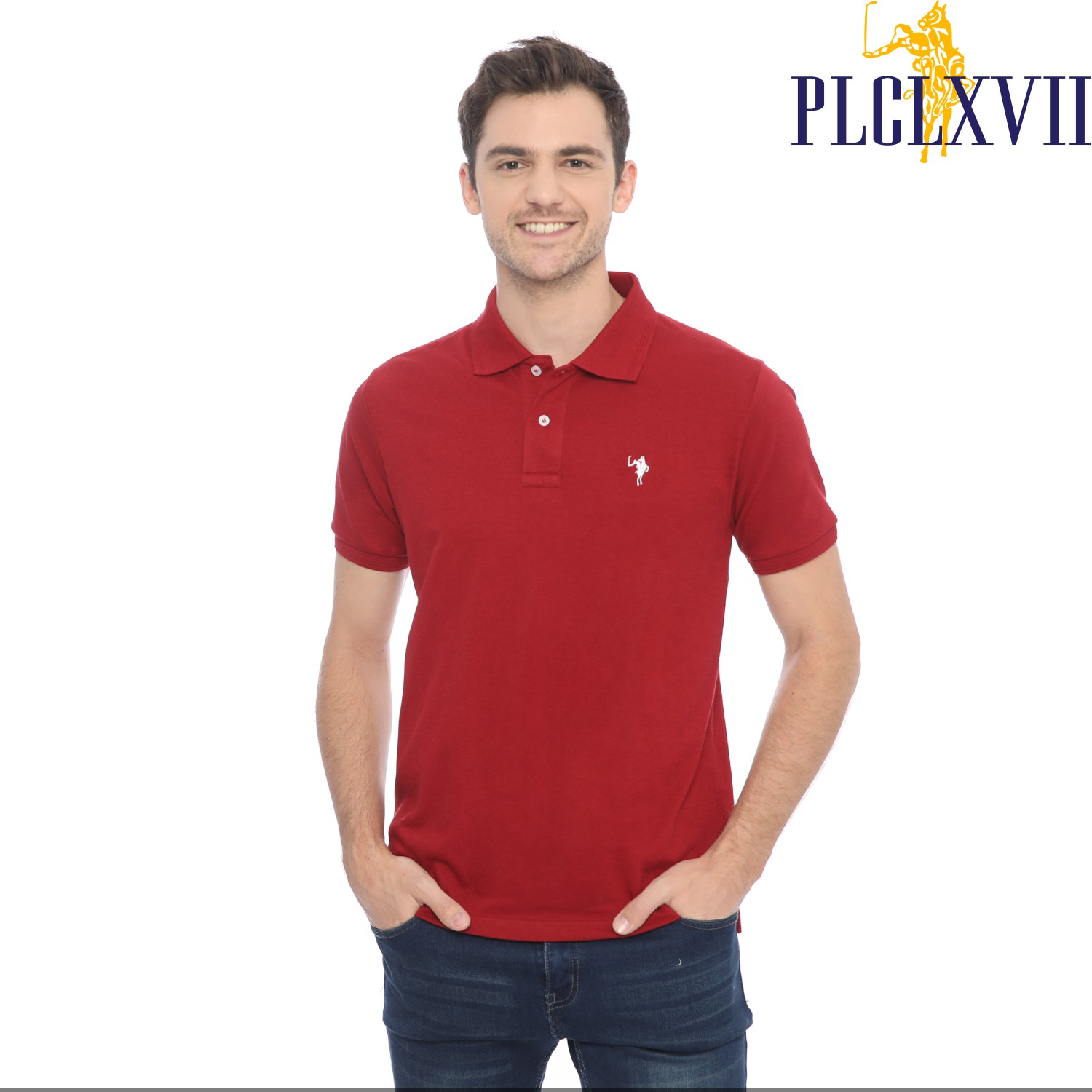 PLCLXVII - POLO SHIRT PRIA - LOGO KUDA KECIL 1001