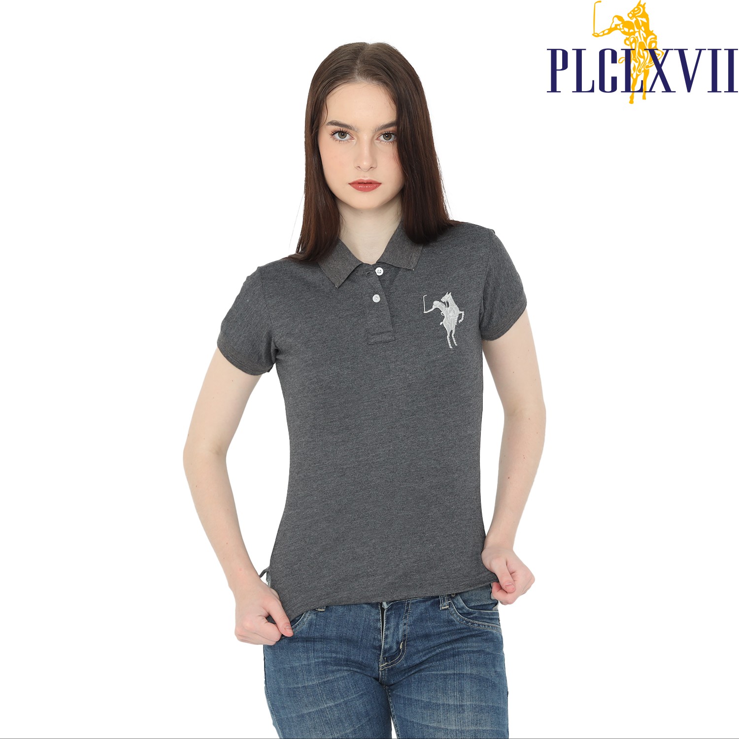PLCLXVII - POLO SHIRT WANITA - LOGO KUDA BESAR 5002