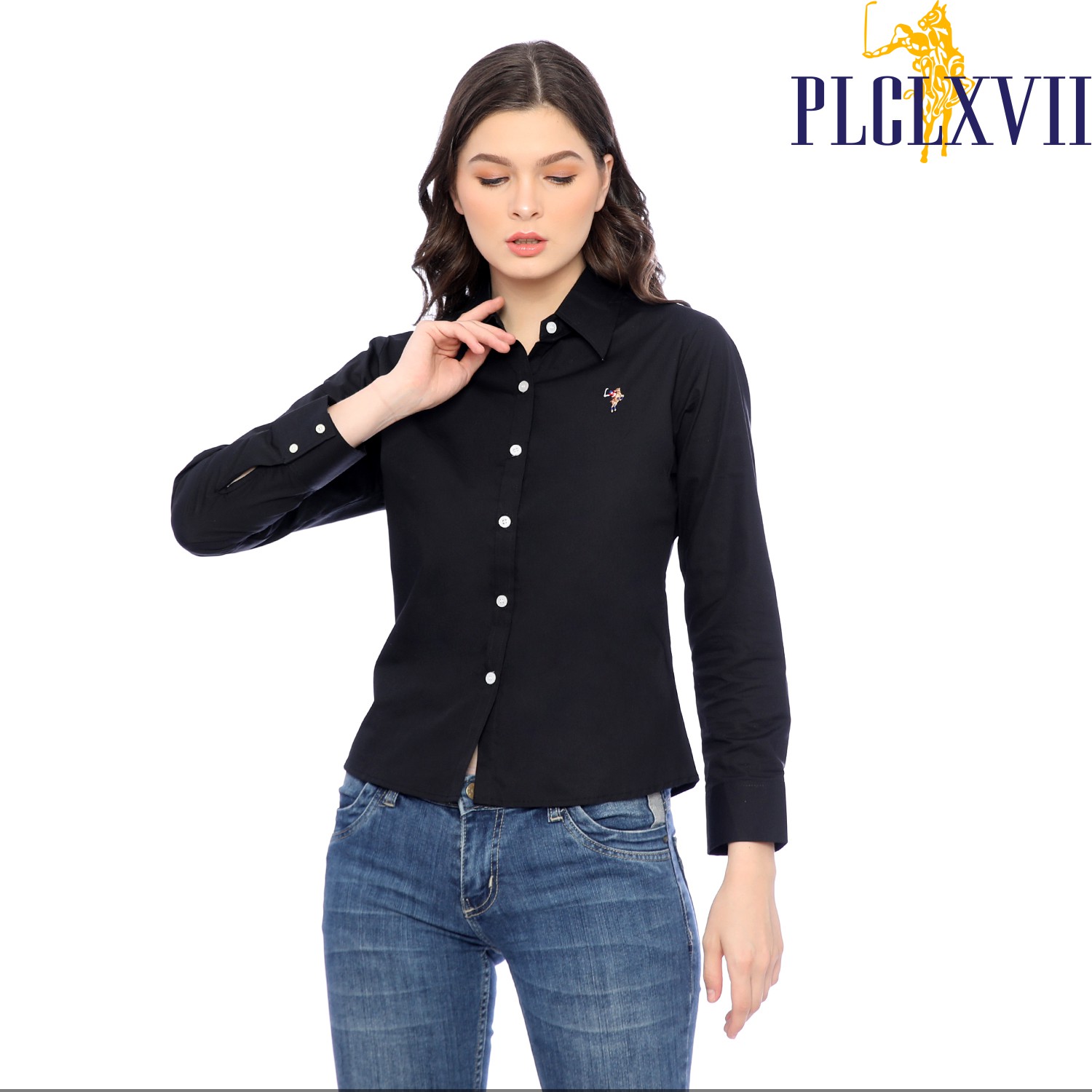 PLCLXVII - Kemeja Wanita - Polos Lengan Panjang 5201