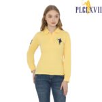 PLCLXVII - Polo Shirt Wanita - Polo Shirt Lengan Panjang Logo Besar 5006 Kaos Polos