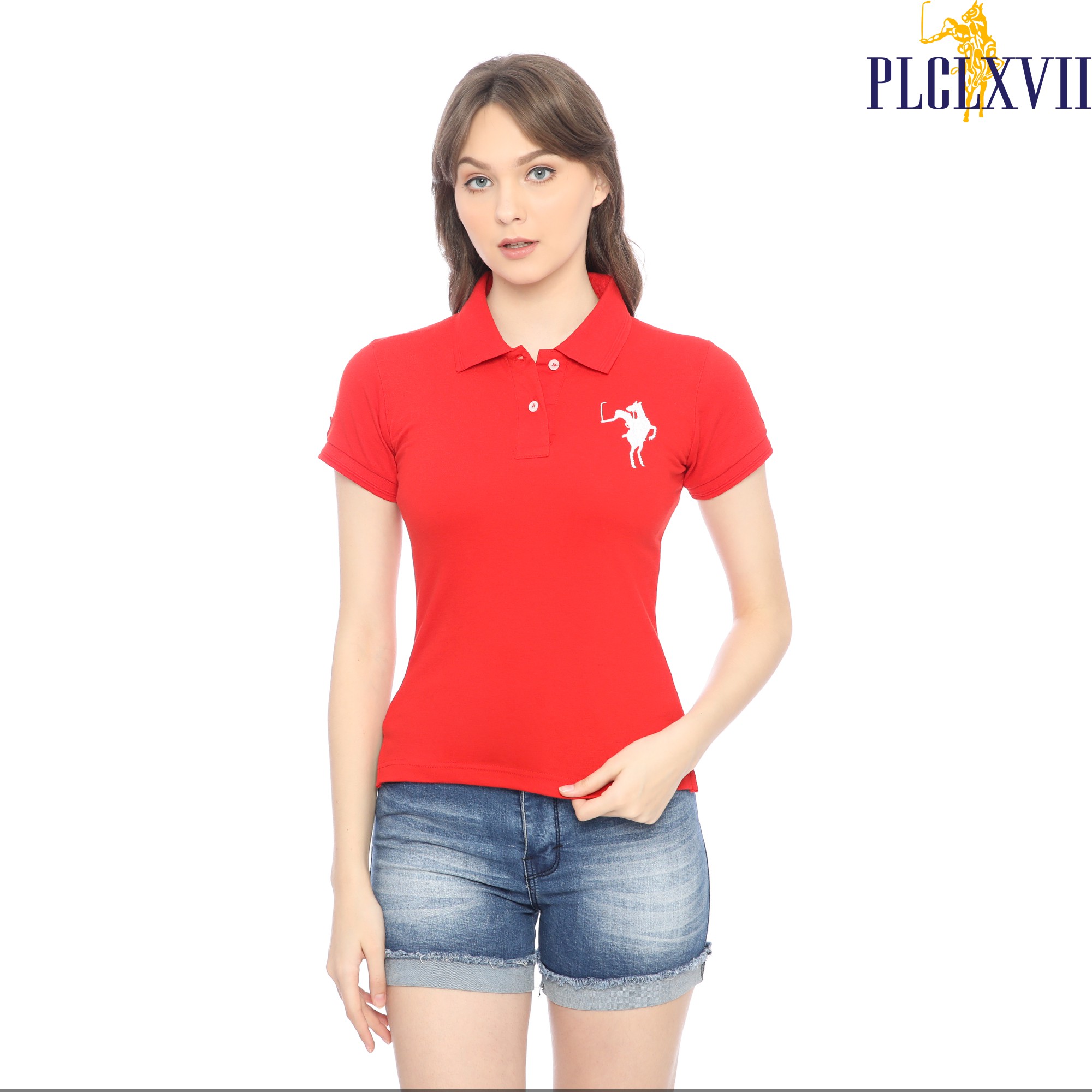 PLCLXVII - POLO SHIRT WANITA - LOGO KUDA BESAR 5002
