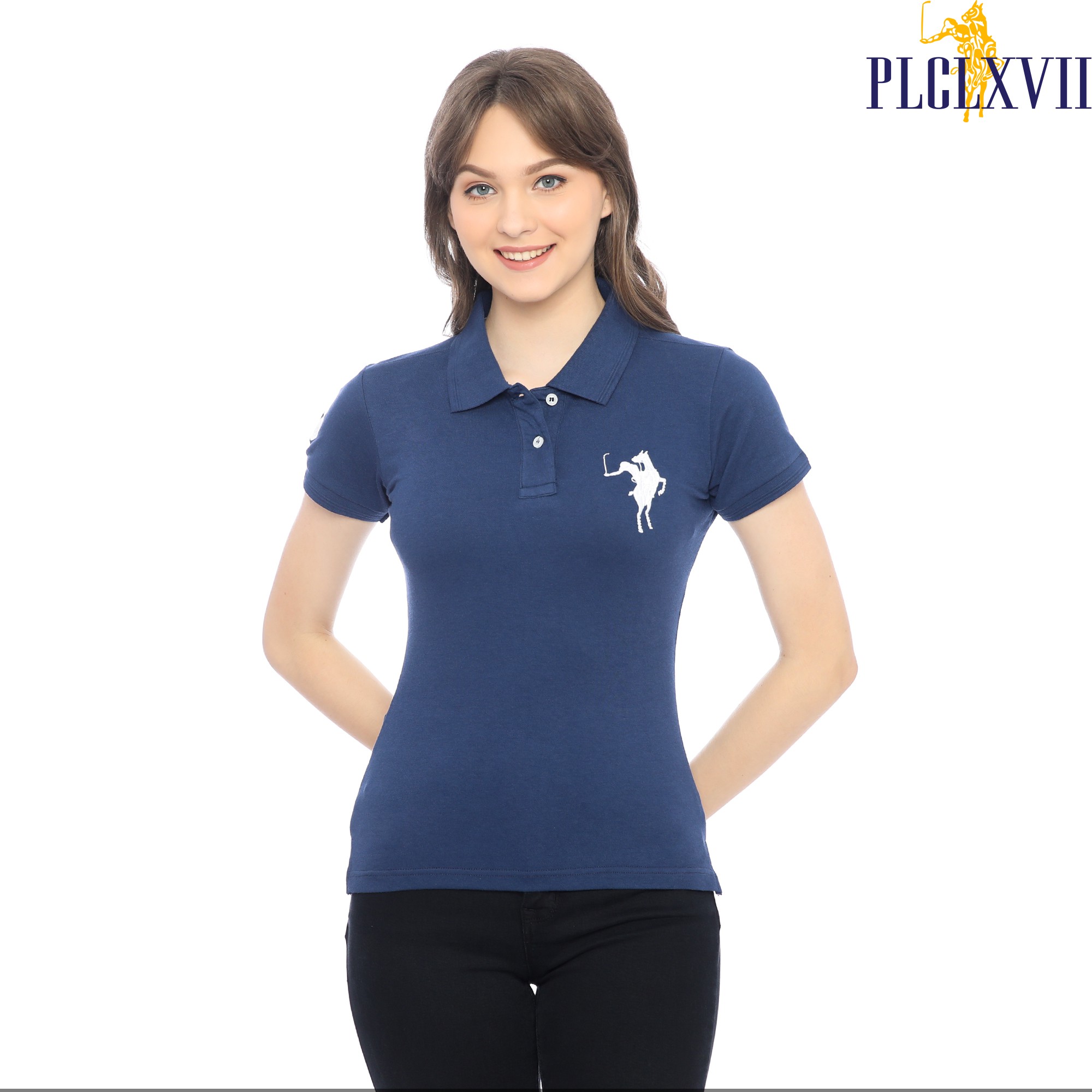 PLCLXVII - POLO SHIRT WANITA - LOGO KUDA BESAR 5002