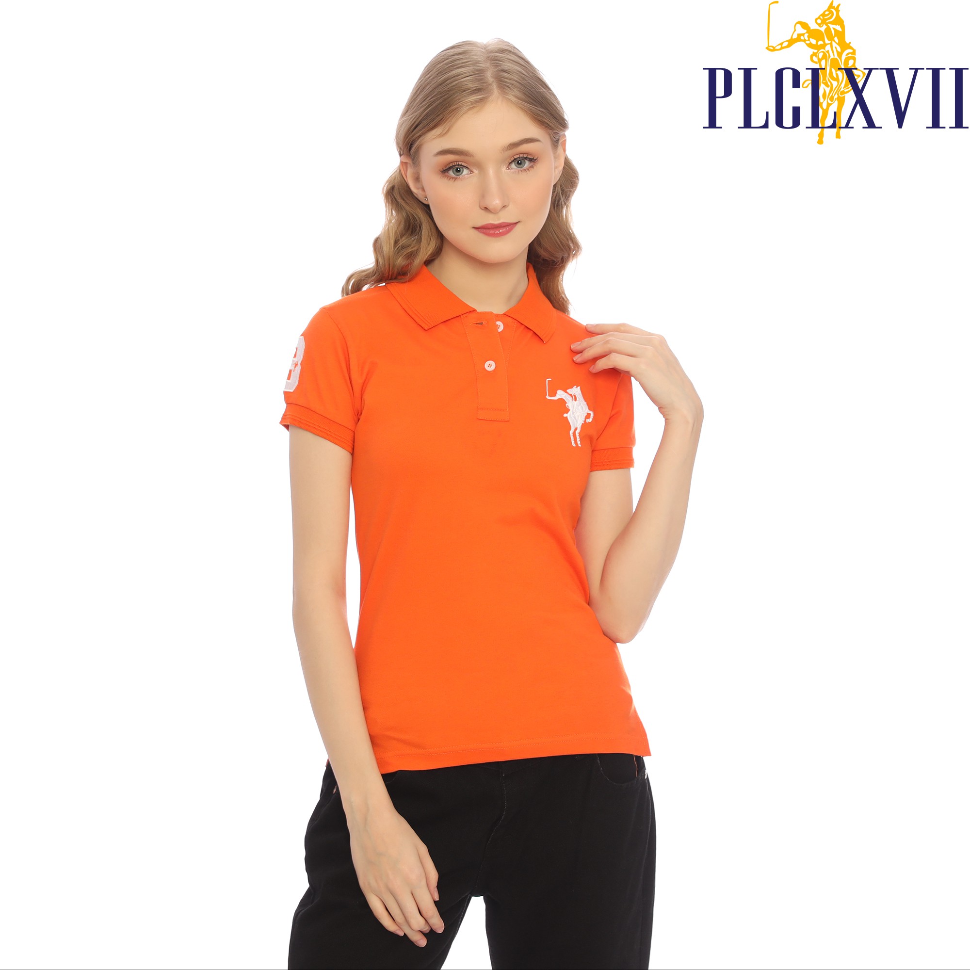 PLCLXVII - POLO SHIRT WANITA - LOGO KUDA BESAR 5002