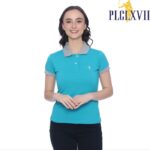 PLCLXVII - Polo Shirt Wanita - Kerah Warna Logo Kecil 5010 Kaos Pendek