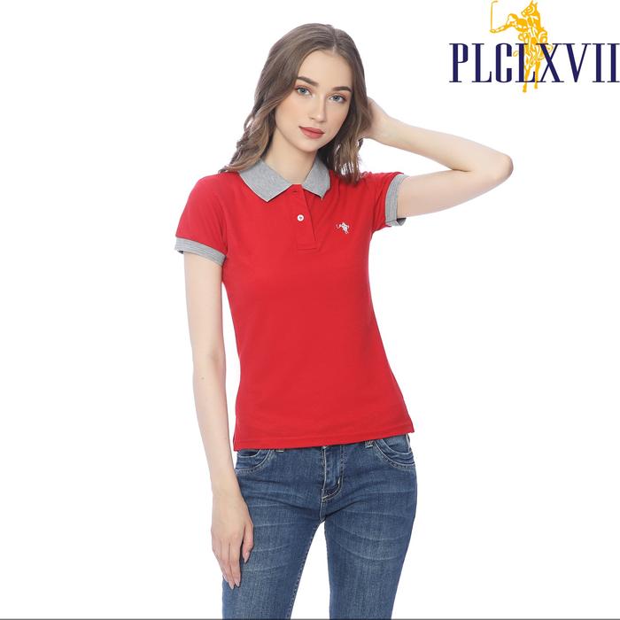PLCLXVII - Polo Shirt Wanita - Kerah Warna 5101 Kaos Polos